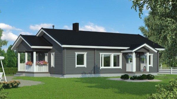 Дом из бруса 14 на 8 м